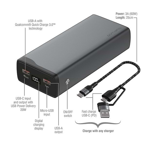 Фото - Уценка - Батарея мобильная 4smarts VoltHub Pro 26800 mAh