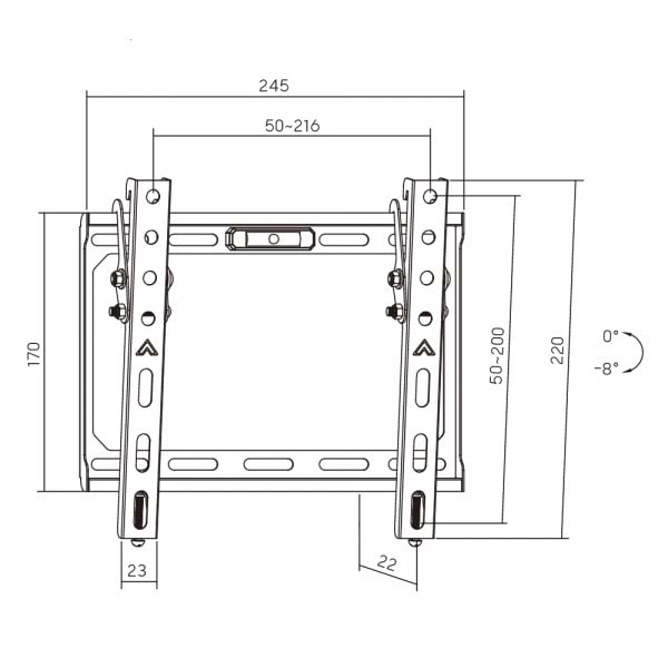 Фото - Кріплення для телевізора AGN AGN43-220T Black