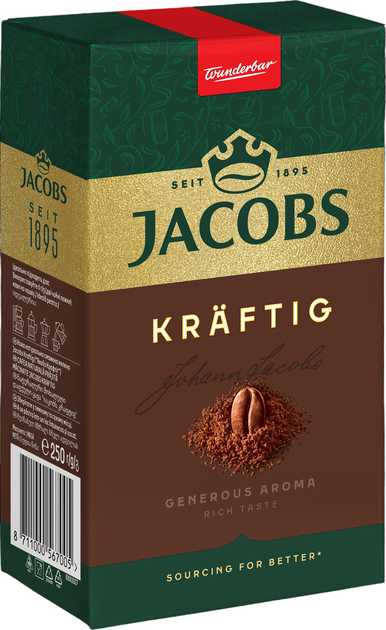 Фото - Кава мелена Jacobs Kraftig 250 г