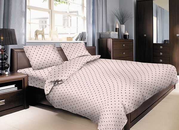 Фото - Пододеяльник полуторный Zastelli бязь Горох 145х210 см (19519)