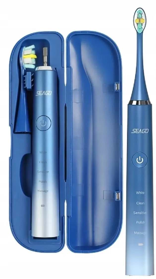 Зубная щетка электрическая Seago SG-972 Blue + Case - Фото 1