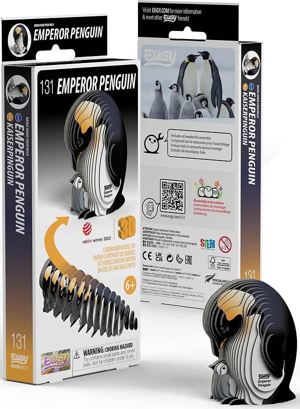 Фото - 3D пазли EUGY Зоопарк: Пінгвін імператорський (XEG-131)