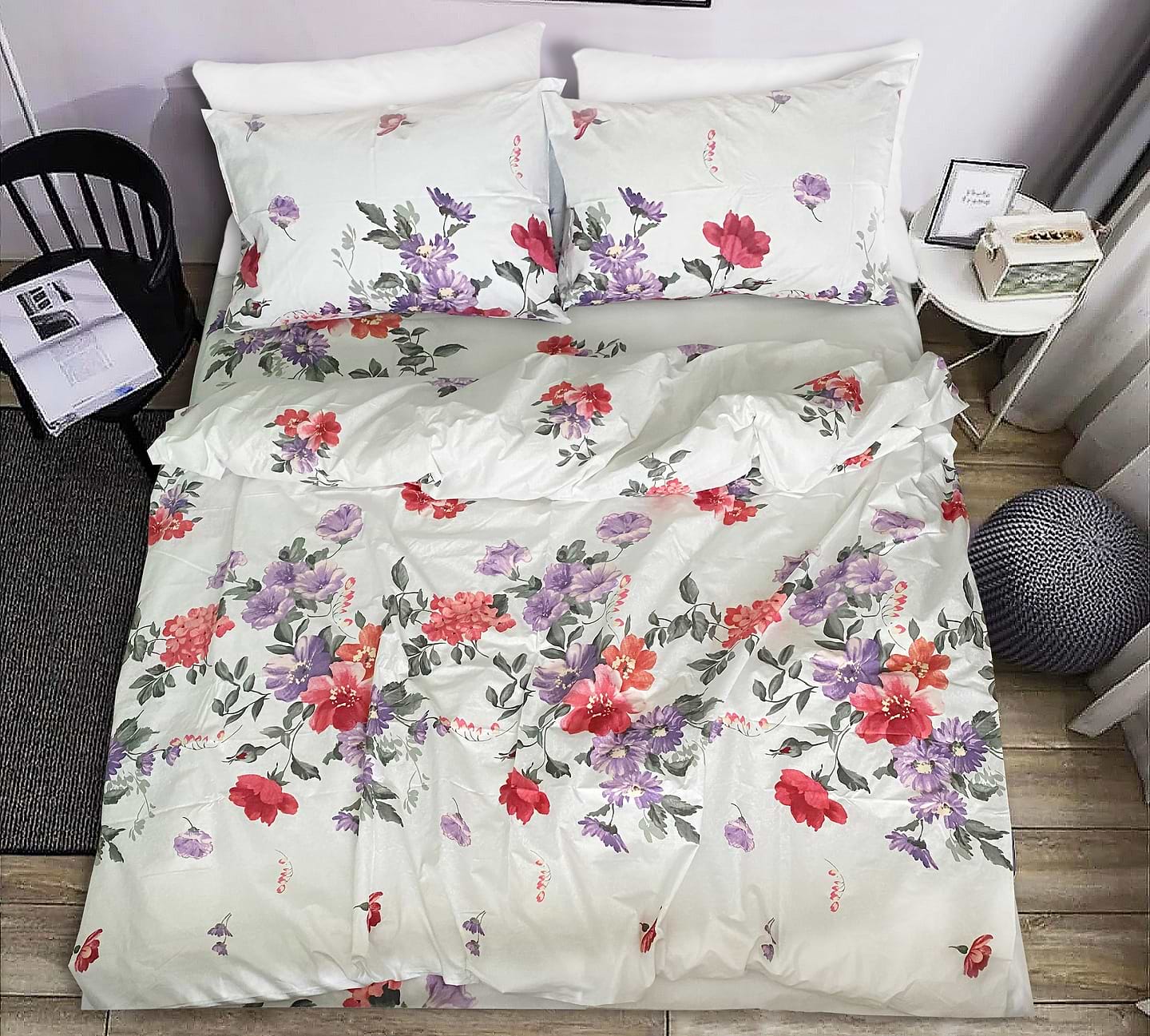 Пододеяльник двуспальный Zastelli бязь 20-1466 Lilac 175x210 см Разноцветная (17796)