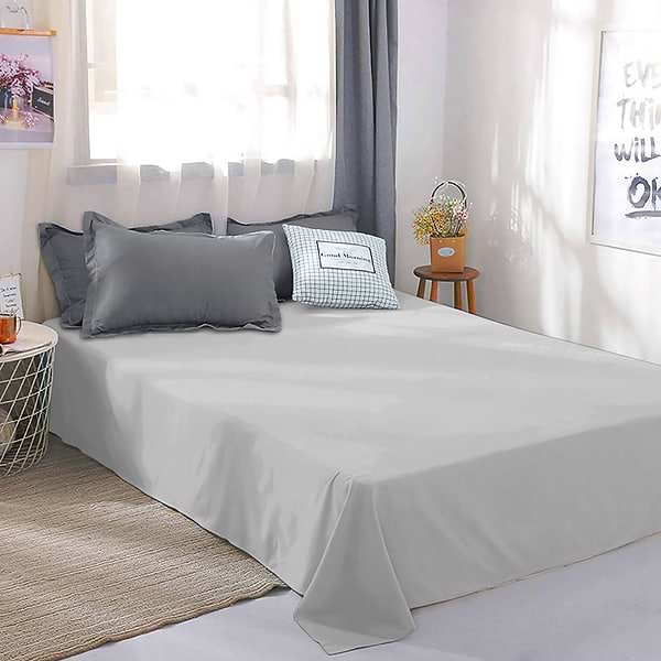 Фото - Підковдра двоспальна Zastelli бязь Light Grey 200x220 см Сіра (19938)