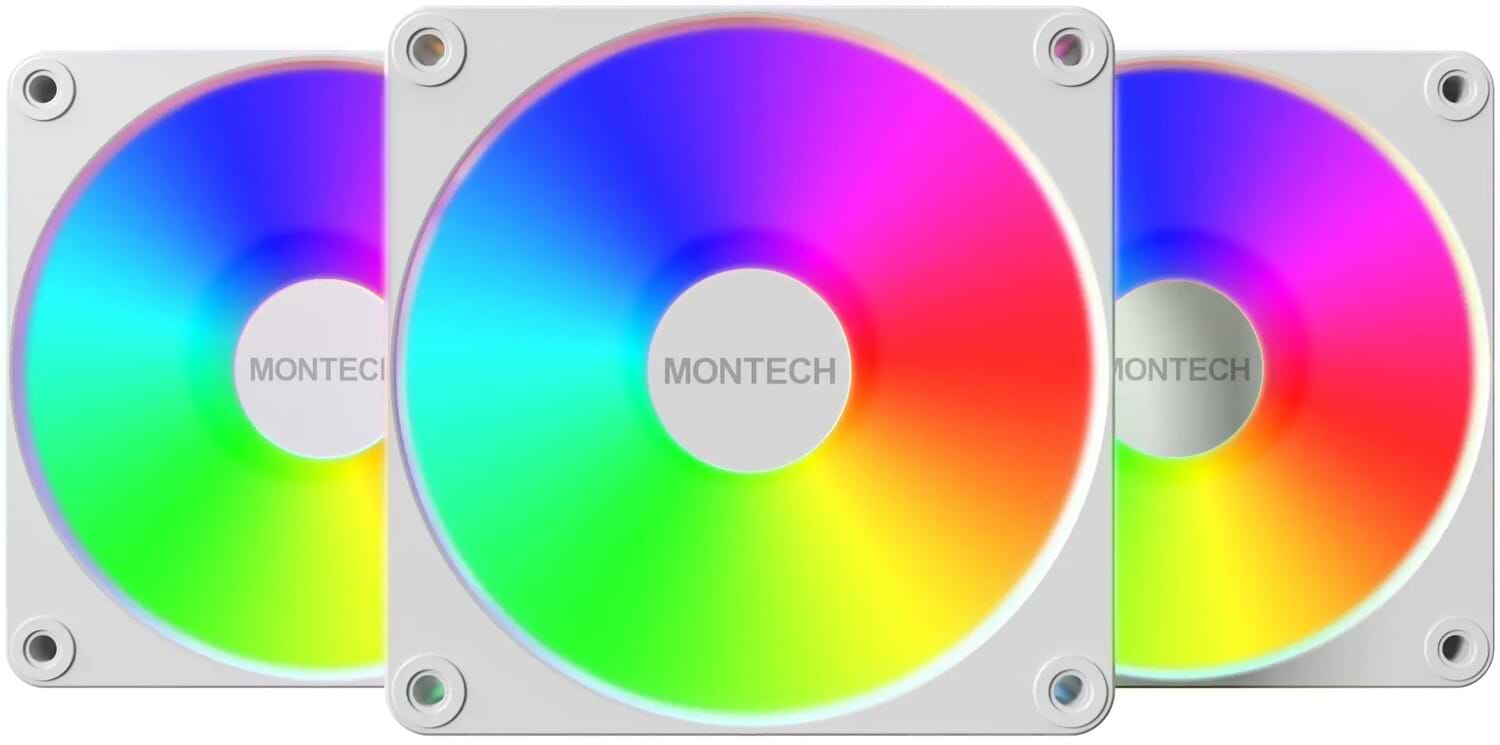 Корпусный вентилятор Montech GF120 V2 ARGB PWM 3I1(W)