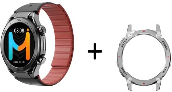 Smart watch with magnetic strap store