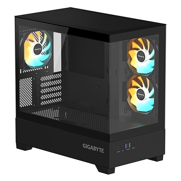 Фото - Корпус Gigabyte C201 Panoramic Tempered Glass Black без БЖ (GB-C201P)