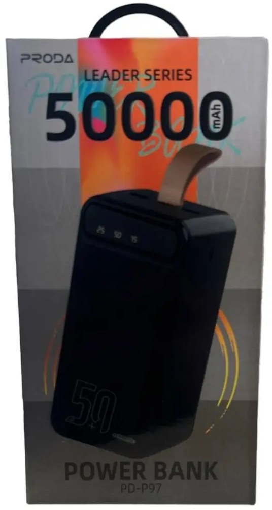 Фото - Уцінка - Батарея мобільна Proda P-97 50000 mAh Type-C,micro USB (PRD-PD-97-BK)