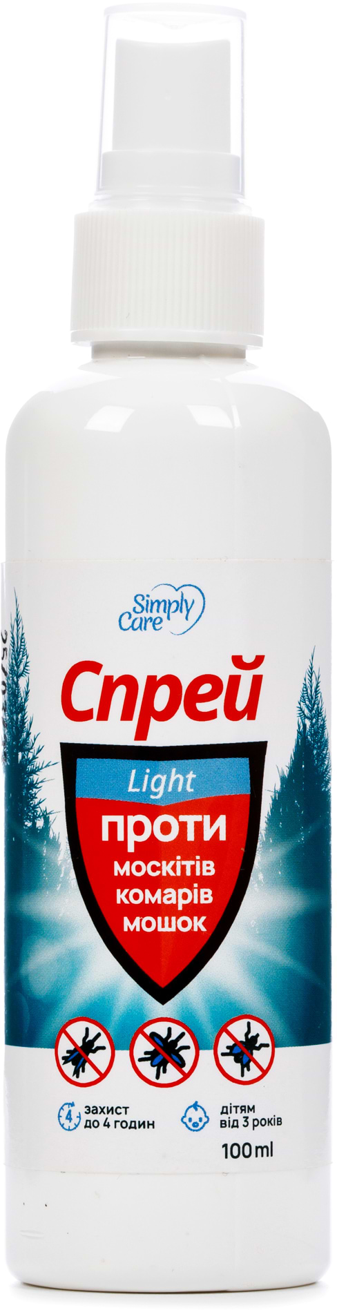 Спрей от насекомых Simply Care от комаров Лайт 100 мл №1 (4820055141307)