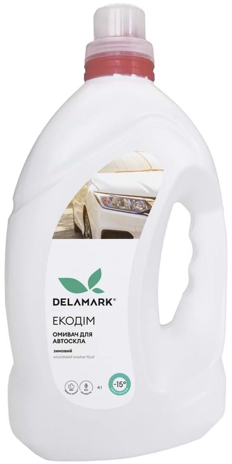 Омивач скла DeLaMark в зимовий період 4 л -15 (4820152332424)