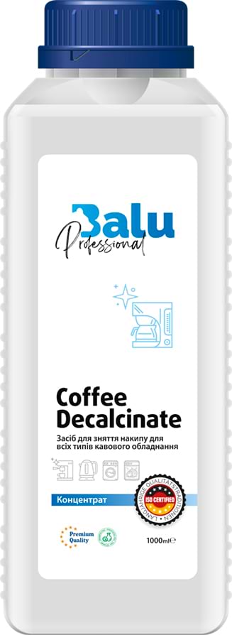 Купить Чистящее средство для кофемашины BALU Coffee Decalcinate,1000 мл - Фото 1 Чистящее средство для кофемашины BALU Coffee Decalcinate,1000 мл - Фото 1