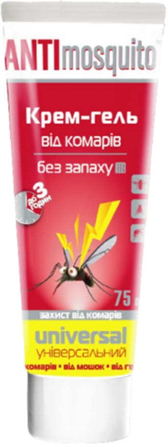 Фото - Крем от насекомых ANTI mosquito от комаров 75 мл (4820214190771)