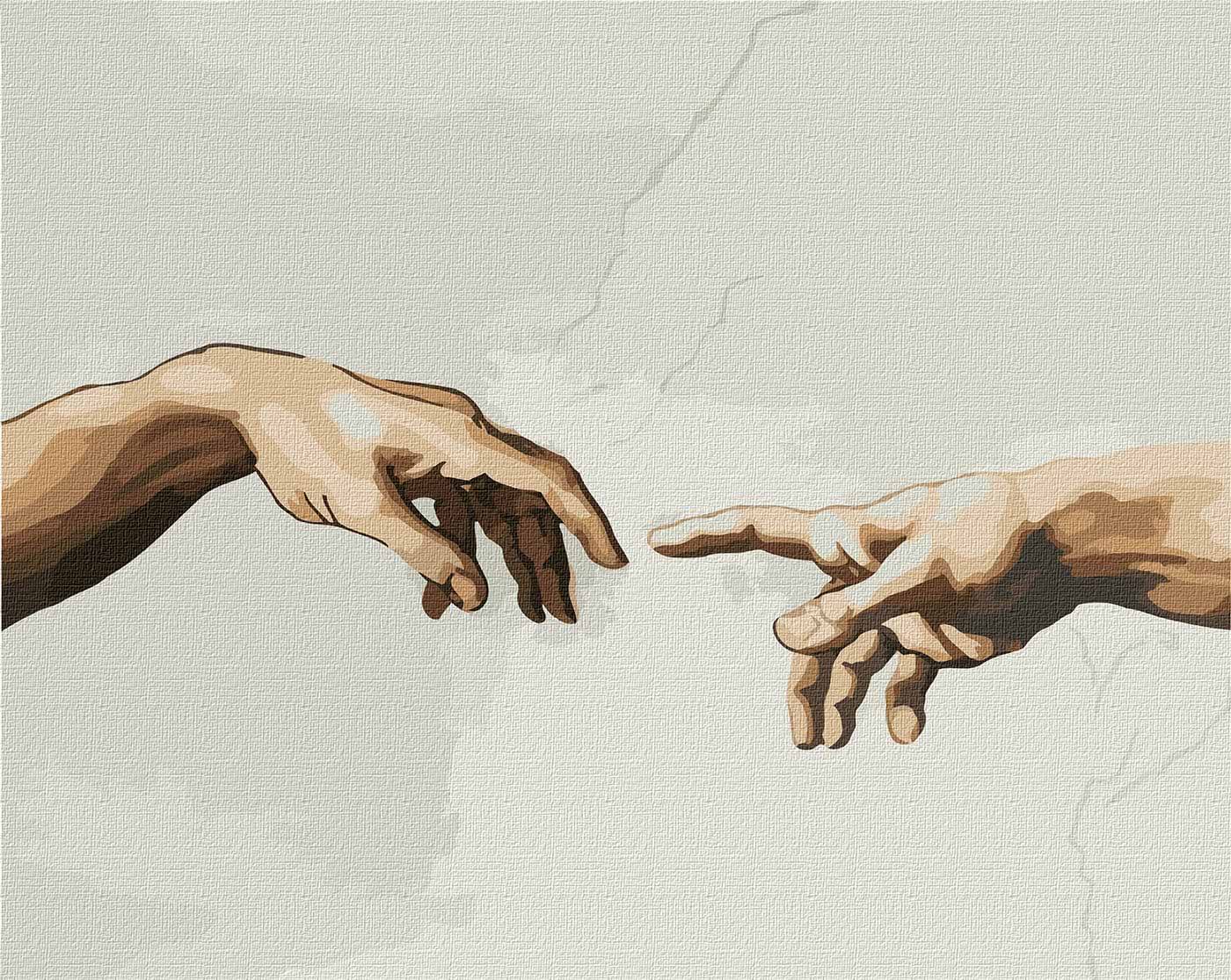 Картина по номерам Ideyka Создание Адама © Микеланджело 40х50 см (KHO4821)