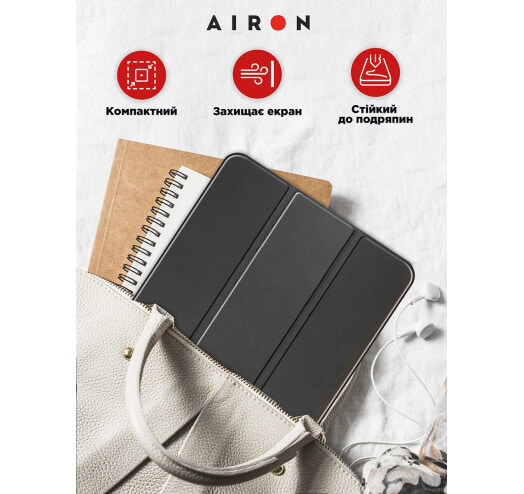 Фото - Уцінка - Чохол для планшету AIRON Premium for Lenovo Tab P11 Pro 2nd Gen 11.2 із захисною плівкою та серветкою Black (4822352781086)