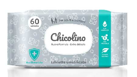 Серветки вологі для дітей Chicolino 60 шт. (4823098407126) - Фото 1