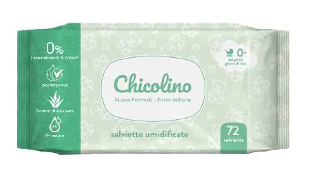 Серветки вологі для дітей Chicolino алоє вера 72 шт. (4823098411802) - Фото 1