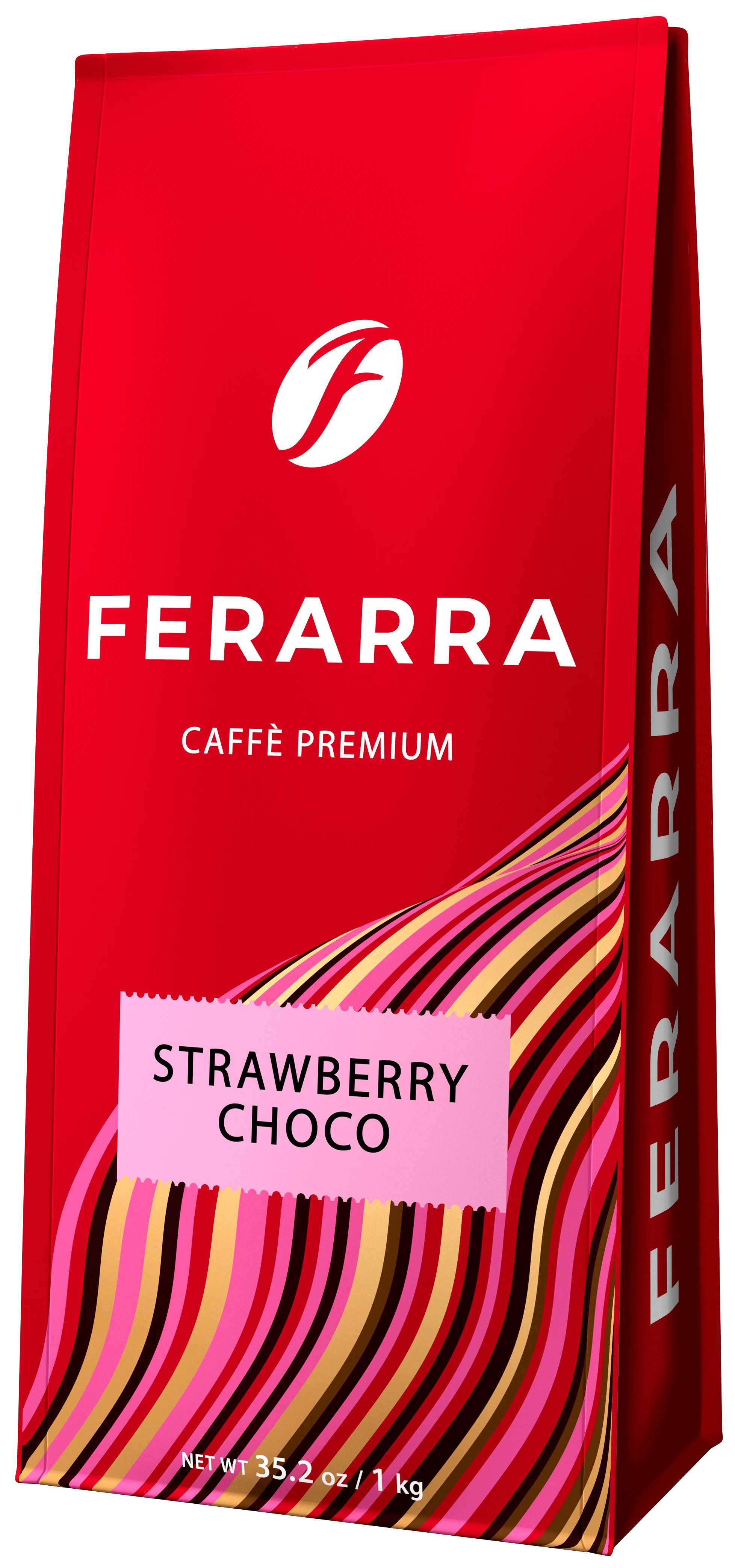 Кофе в зернах Ferarra Strawberry Choco с ароматом клубничного шоколада 1 кг (4823115404268)