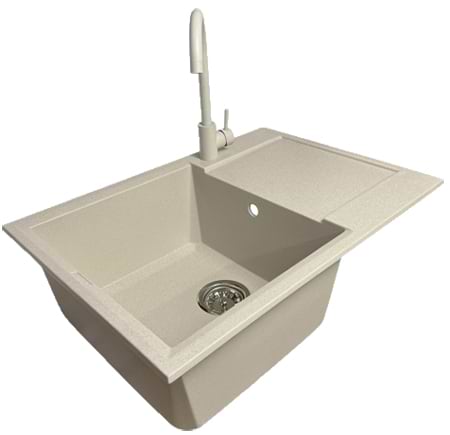 Фото - Мийка кухонна+змішувач Adamant Horizon Medium Avena (4824296104406)