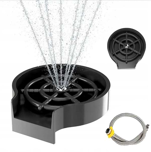 Фото - Мойка кухонная+смеситель+дозатор Adamant Univer серый + ополаскиватель стаканов + колландер (4824296106604)