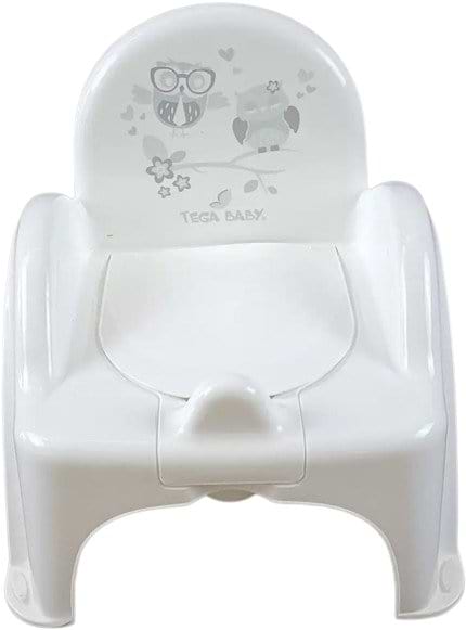 Фото - Горщик дитячий Tega Baby стільчик Сова Білий (SO-010-103)