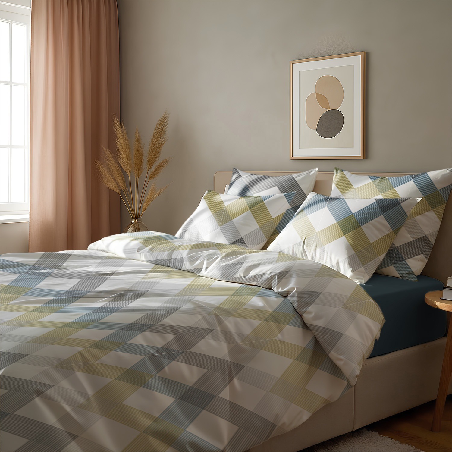 Комплект постільної білизни Zastelli Y10269-4/Midnight жатка 200х220 (23021) - Фото 1