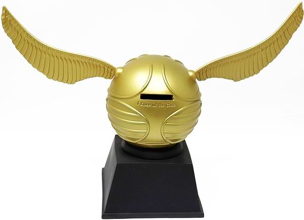 Фото - Колекційна фігурка Monogram Скарбничка серії Гаррі Поттер Deluxe - ЗОЛОТИЙ СНІТЧ (48428)