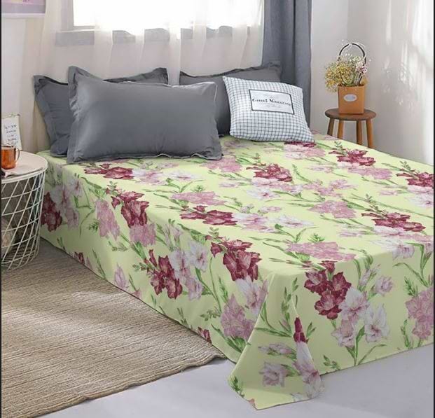 Простынь полуторная Zastelli бязь Гладиолус 145х210 (12693-000581)