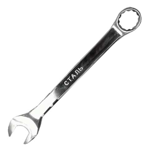 Ключ комбiнований Сталь дзеркальний 10 мм (48456)