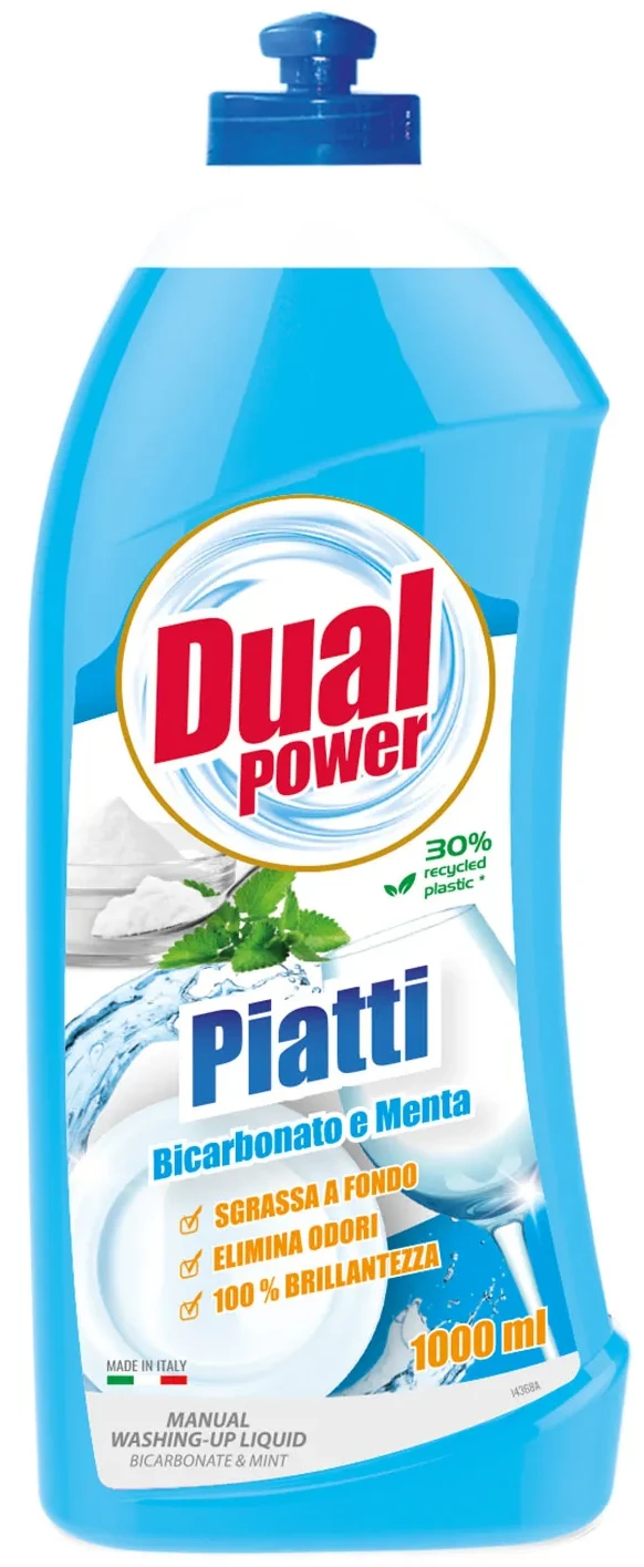 Средство для ручного мытья посуды Dual Power Сода и шалфей, 1 л