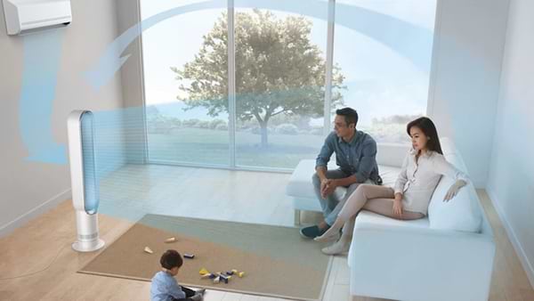 Фото - Вентилятор напольный Dyson АМ07 Tower Fan EU Wh/Sv (300912-01)