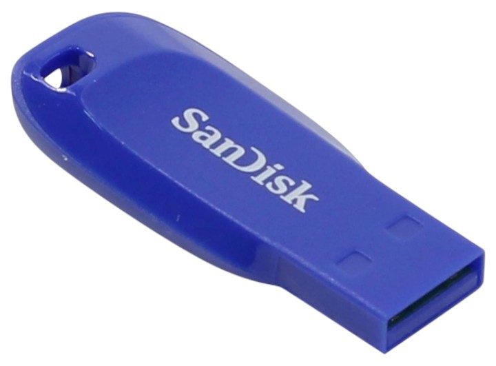 Фото - Флеш USB SanDisk Cruzer Blade USB Flash Drive 32GB Electric Blue (SDCZ50C-032G-B35BE)