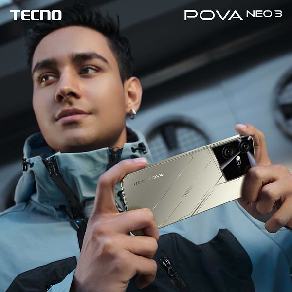Фото - Смартфон Tecno Pova Neo-3 8/128Gb Mecha Black (LH6n)