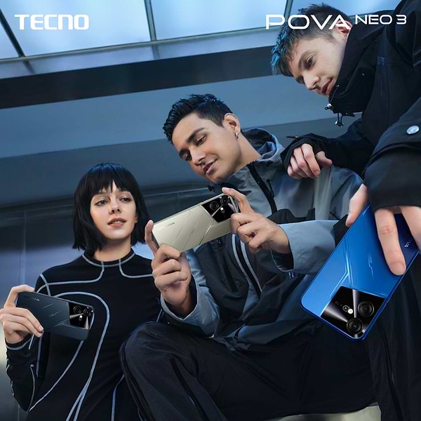 Фото - Смартфон Tecno Pova Neo-3 8/128Gb Mecha Black (LH6n)