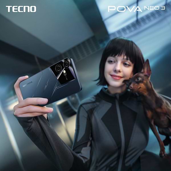 Фото - Смартфон Tecno Pova Neo-3 8/128Gb Mecha Black (LH6n)