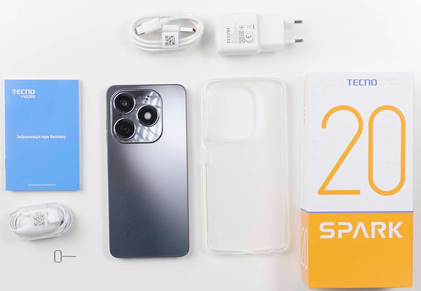 Фото - Смартфон Tecno Spark 20 8/256Gb Gravity Black (KJ5n)