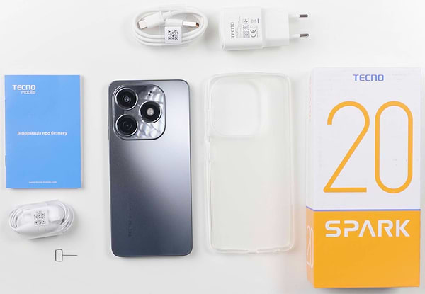 Фото - Смартфон Tecno Spark 20 8/256Gb Magic Skin Blue (KJ5n)