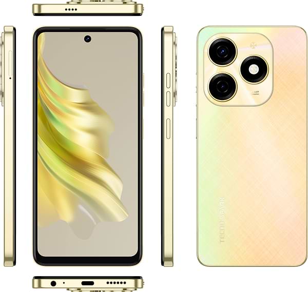 Фото - Смартфон Tecno Spark 20 8/128Gb Neon Gold (KJ5n)