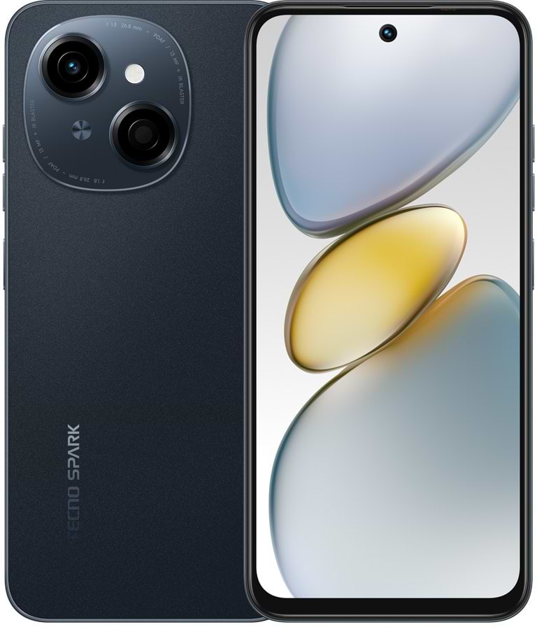 Смартфон Tecno Spark Go 1 3/64Gb Startrail Black (KL4) - Фото 1