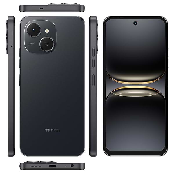 Фото - Смартфон Tecno Spark 40C 4/128 Ink Black (KM4k)