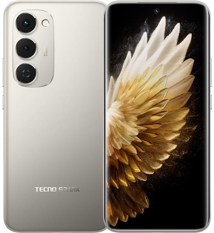Смартфон Tecno Spark 40 Pro+ 8/256GB Moon Titanium (4894947096358) - Фото 1