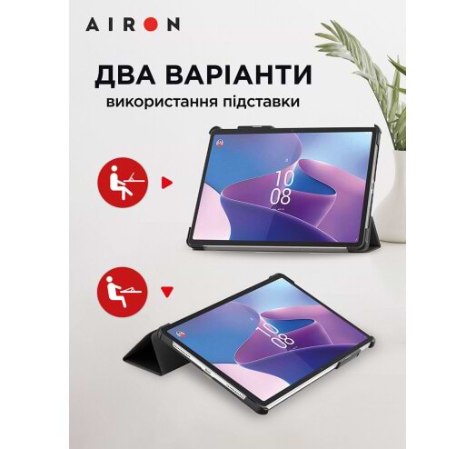 Фото - Уцінка - Чохол для планшету AIRON Premium for Lenovo Tab P11 Pro 2nd Gen 11.2 із захисною плівкою та серветкою Black (4822352781086)