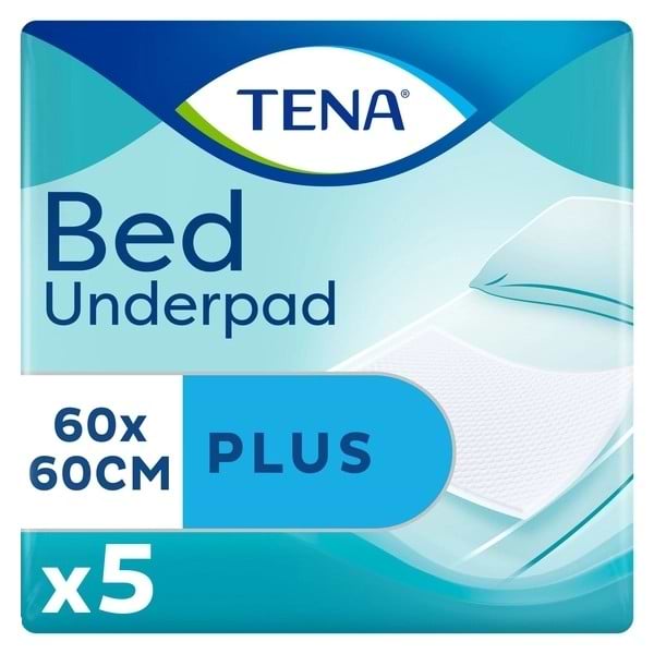 Одноразова пелюшка Tena Bed Plus 60х60см, 5 шт. - Фото 1