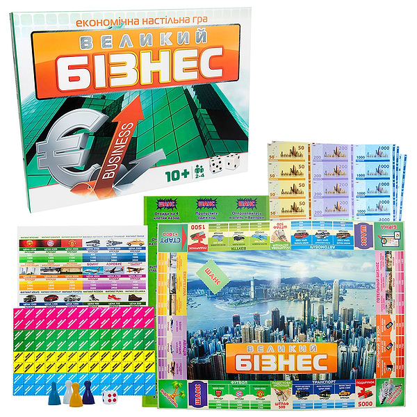 Фото - Настільна гра (8+) Strateg Великий бізнес, укр (30452)