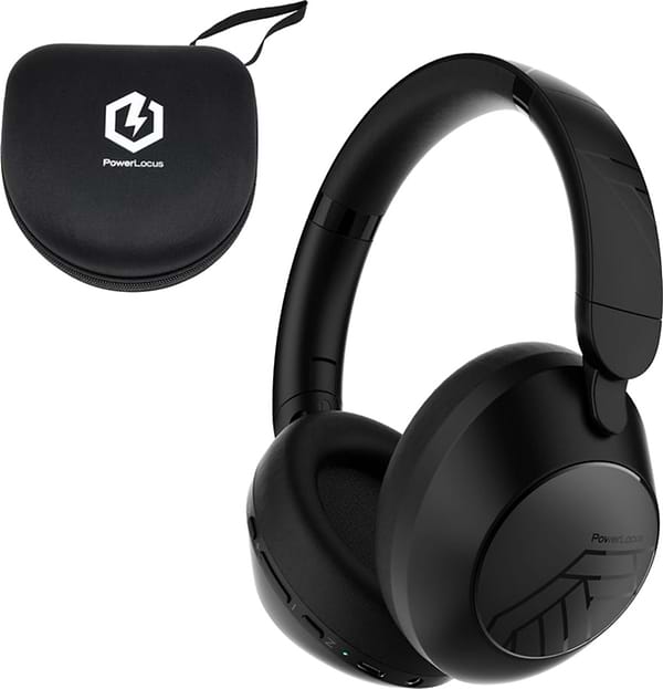 Фото - Наушники полноразмерные беспроводные PowerLocus Orion Black (pwl-orion-black)