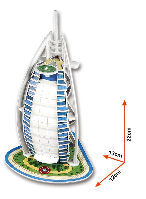 Фото - 3D пазлы Cubic Fun "Бурдж-эль-Араб" серия мини (S3007h)