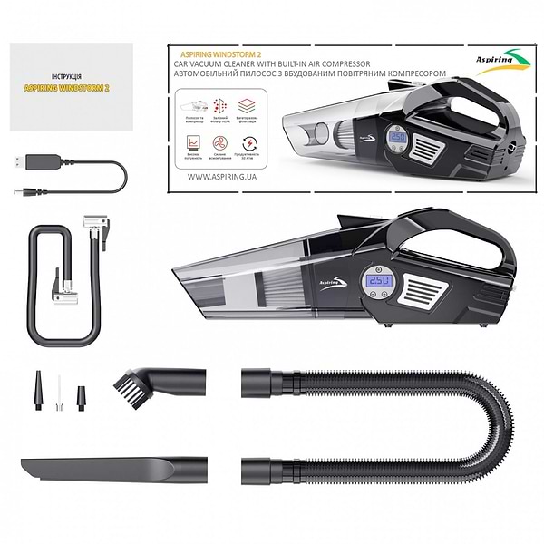 Фото - Автомобільний пилосос Aspiring Windstorm 2