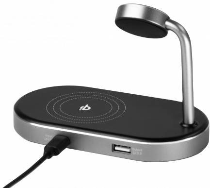 Бездротовий зарядний пристрій Verbatim 2-в-1 для Apple Watch та  iPhone (49556) - Фото 1
