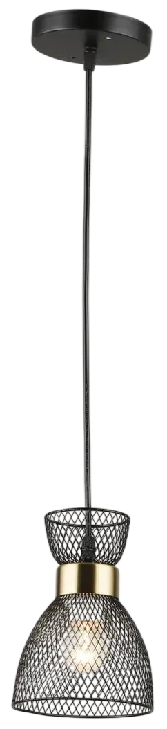 Люстра VALESO B N6889/1H BK+COP Чорний+Мідь