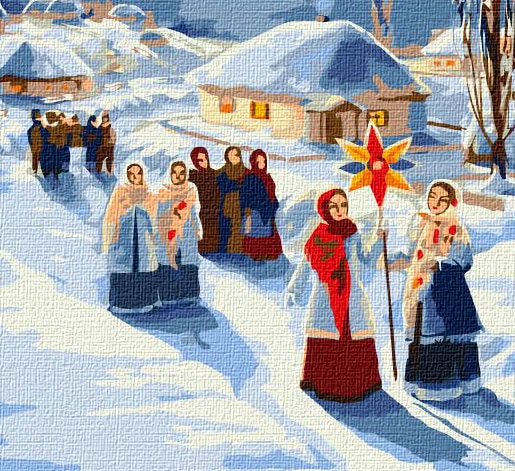 Фото - Картина за номерами Ideyka "Різдвяні колядки" 40х50см (KHO4959)