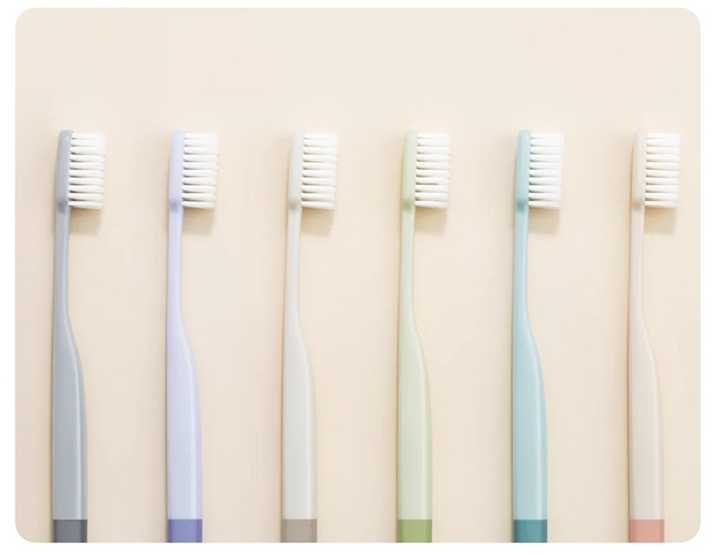 Фото - Зубная щетка Xiaomi Everyday Elements Set of Antibacterial Toothbrushes 6pcs